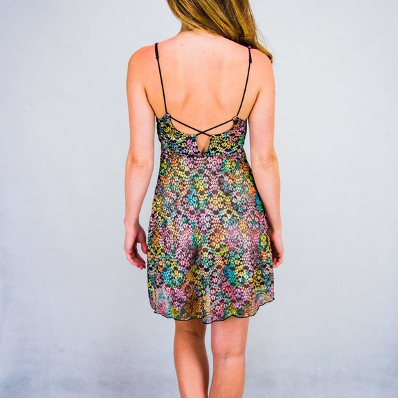 Free People Multicolor Lace sheer top - Picture 3 of 4